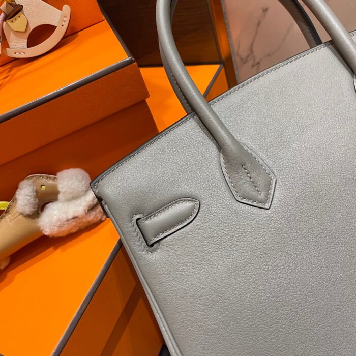 hm birkin 30cm grey swift leather gold hardware