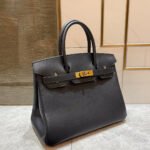 hm birkin 30cm black swift leather gold hardware