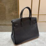 hm birkin 30cm black swift leather gold hardware
