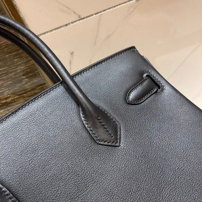 hm birkin 30cm black swift leather gold hardware