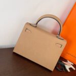 hm kelly 25cm beige epsom leather silver hardware