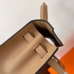 hm kelly 25cm beige epsom leather silver hardware