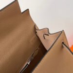 hm kelly 25cm beige epsom leather silver hardware