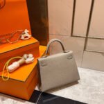 hm kelly 25cm grey epsom leather gold hardware