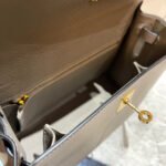 hm kelly 25cm grey epsom leather gold hardware