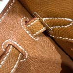 HM KELLY 25CM GOLD EPSOM LEATHER SILVER HARDWARE - 图片 8