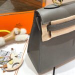 hm kelly 25cm gris mouette epsom leather gold hardware