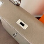 hm kelly 28cm etain epsom leather silver hardware