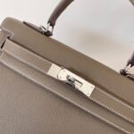 hm kelly 28cm etain epsom leather silver hardware