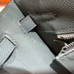 hm kelly 25cm gris mouette epsom leather silver hardware