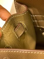 hm kelly 28cm etoupe epsom leather silver hardware