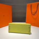 hm kelly 25cm lime epsom leather gold hardware