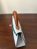 hm kelly mini 20 cloud blue epsom silver hardware