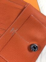 hm dogon wallet 20 orange grained calfskin