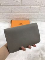 hm dogon wallet 20 gray grained calfskin