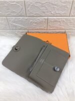 hm dogon wallet 20 gray grained calfskin