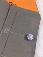 hm dogon wallet 20 gray grained calfskin