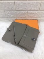 hm dogon wallet 20 gray grained calfskin