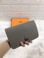 hm dogon wallet 20 gray grained calfskin