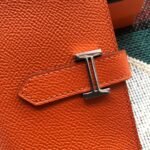 bearn compact wallet 12 in salamander orange epsom leather
