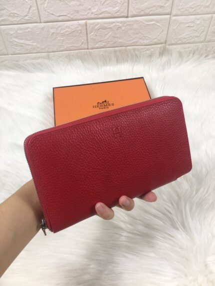hm silk'in classic wallet 20 apple grained calfskin