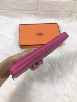 hm silk'in classic wallet 20 burgundy grained calfskin