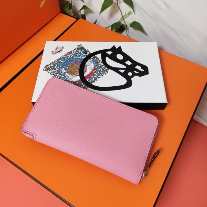 hm zipper wallet 20 light pink epsom
