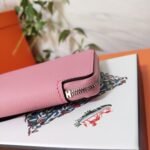 hm zipper wallet 20 light pink epsom