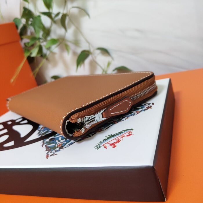 hm zipper wallet 20 tan epsom