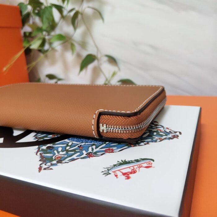 hm zipper wallet 20 tan epsom