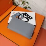 hm zipper wallet 20 grey epsom