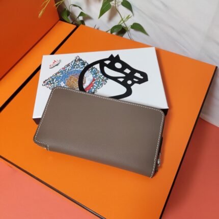 hm zipper wallet 20 brown epsom