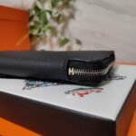 hm zipper wallet 20 black epsom