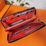 hm zipper wallet 20 black epsom