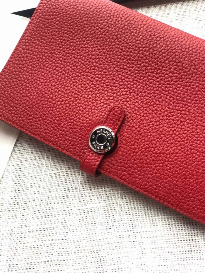 hm dogon wallet 20 red togo shw