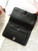 hm dogon wallet 20 black togo shw