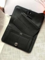 hm dogon wallet 20 black togo shw