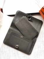 hm dogon wallet 20 dark brown togo shw