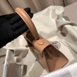 kelly mini 20 bag in coral pink smooth calfskin with gold hardware