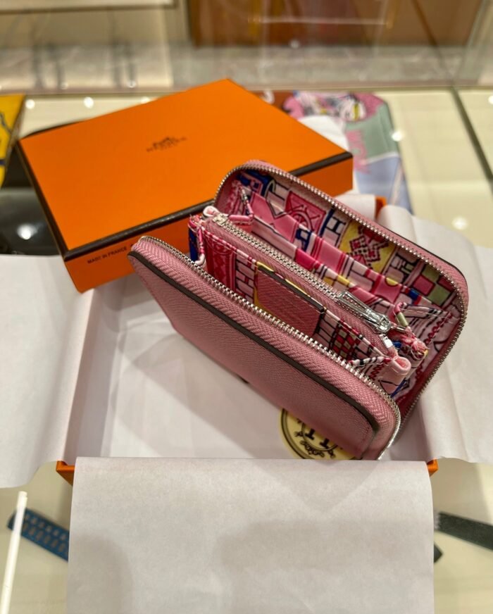 hm compact wallet 11.5 pink epsom