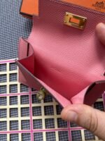 hm kelly pocket 13.5 pink epsom ghw