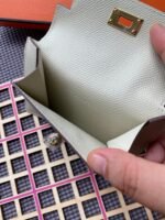 hm kelly pocket 13.5 white epsom ghw