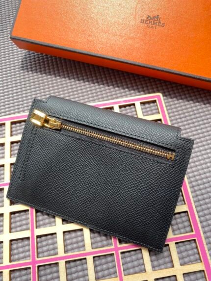 hm kelly pocket 13.5 black epsom ghw