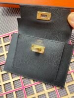 hm kelly pocket 13.5 black epsom ghw