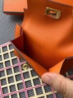 hm kelly pocket 13.5 orange epsom ghw