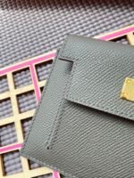 hm kelly pocket 13.5 dark grey epsom ghw