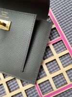 hm kelly pocket 13.5 dark grey epsom ghw