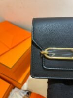 hm roulisslim wallet 12.7 black calfskin
