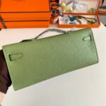 kelly cut 31 in apple green calfskin with gold hardware