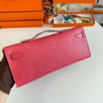 kelly cut 31 in watermelon pink calfskin with gold hardware